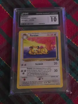 1999 Pokemon TCG Persian 42/64 Jungle CGC 10 - Image 1