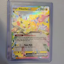 Pikachu ex 057/191 Sv08: Pokemon TCG Surging Sparks Holo Never Played - Image 1