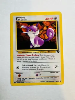 Pokemon Rattata Common Team Rocket 66/82 - Image 1