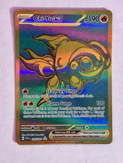 Pokemon TCG Chi-Yu EX - Scarlet & Violet: Paldean Fates 241/091 Holo Hyper Rare - Image 1