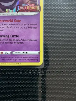 Pokemon Gengar - SWSH241 - Black Star Promo - Lost Origin Prerelease STAMP - NM - Image 4