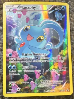 Pokemon TCG Manaphy XY113 XY Basic Promo Holo Rare - Image 1