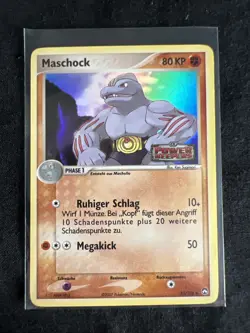Maschock 33/108 Stamp EX Power Keepers Deutsch Pokemon Machoke Reverse Holo - Image 1