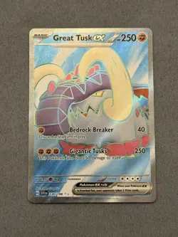 Pokemon TCG Great Tusk EX 230/198 Holo Ultra Rare - Scarlet And Violet NM/M - Image 1