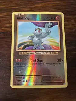 Machop 57/108 Evolutions Reverse Holo Pokemon TCG LP - Image 1