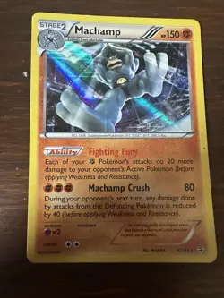 Pokemon TCG Machamp 42/83 XY Generations Holo Rare LP - Image 1