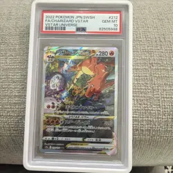 2022 PSA 10 Graded Pokemon Charizard Vstar 212/172 Vstar Universe Japanese MINT - Image 1