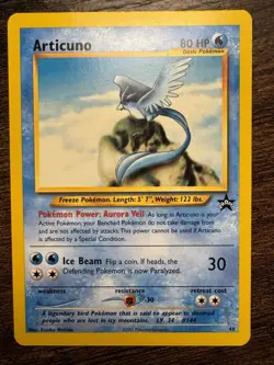 Pokemon Articuno Black Star 48 WOTC 2002 League Promo, Lightly Played - Image 1