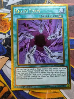 Chaos Form -MVP1-ENG08- Gold Rare - Yugioh - NM - Image 1