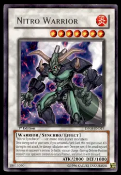 Yu-Gi-Oh! Nitro Warrior #DP08-EN013 1st Edition Light Play - Image 1