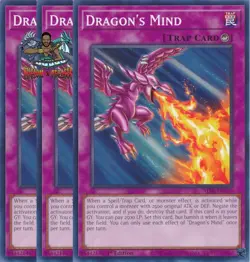 Yugioh! 3x Dragon's Mind ALIN-EN079 Common 1st Ed NM - Image 1
