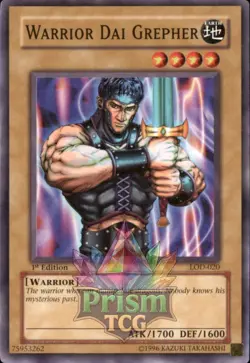1st Ed Warrior Dai Grepher LOD-020 Yugioh - Image 1