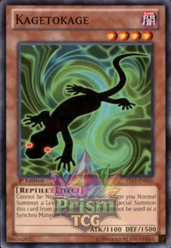 1st Ed Kagetokage YS13-EN016 Yugioh - Image 1