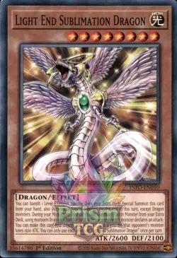 1st Ed Light End Sublimation Dragon INFO-EN010 Yugioh - Image 1