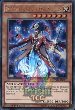 1st ed Performapal Sleight Hand Magician ultra rare YS16-EN001 Yugioh - Image 1