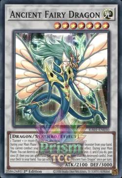 1st ed Ancient Fairy Dragon super rare RA01-EN030 Yugioh - Image 1