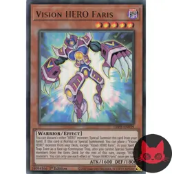 Yugioh Vision HERO Faris GFP2-EN059 Ultra Rare 1st Edition NM - Image 1