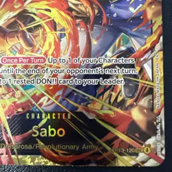Sabo SEC OP13-120 One Piece Carrying On His Will English NM Pack Fresh - Image 5
