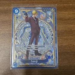 Bandai Sanji Full Art SP Foil 9000 Power One Piece CCG Card OP06-119 - Image 1