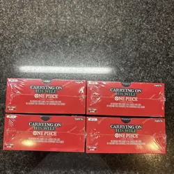 One Piece OP-13 Carrying On His Will Booster Boxes Factory SEALED X4 Plus Packs - Image 3