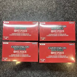 One Piece OP-13 Carrying On His Will Booster Boxes Factory SEALED X4 Plus Packs - Image 4