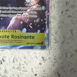 One Piece Tcg English Op14 Donquixote Rosinante Treasure Rare Op12-108 - Image 3