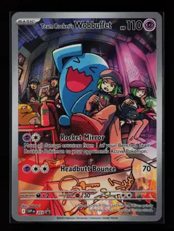 Team Rocket's Wobbuffet 203 Holo SV: Scarlet & Violet Promo Cards Pokemon Card - Image 1