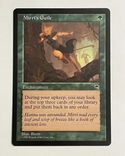 1x Mirri's Guile MTG Card Tempest Rare Enchantment LP/MP (A) - Image 1