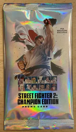 Street Fighter 2: Champion Edition Promo Card Sealed Pack PSA Magazine Exclusive - Image 1