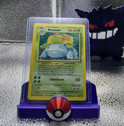 Pokemon TCG Venusaur Base Set Holo Rare Card 15/102 LP - Image 1