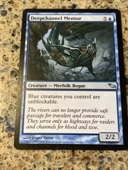 Deepchannel Mentor 35 Shadowmoor FOIL MTG TCG CARD NM - Image 1