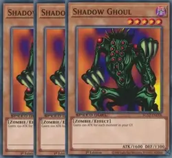 Yugioh - Shadow Ghoul x 3 - 1st Edition NM - Plus Free Holographic Card - Image 1