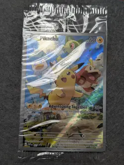 Pikachu #27 Sealed Promo Card Pokemon TCG Black Star Promo Paldea Evolved Promo - Image 1