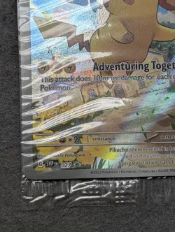 Pikachu #27 Sealed Promo Card Pokemon TCG Black Star Promo Paldea Evolved Promo - Image 4