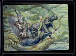 The Odd Acorn Gang - 32 - Gold Signature - Art Card - BLB - NM - MTG - Image 1
