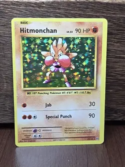 Hitmonchan Pokemon TCG XY Evolutions Holo Rare 62/108 Card - NM - Image 1