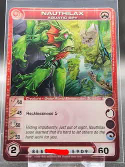 Chaotic Card : Nauthilax Aquatic Spy AU First Edition creature - Image 1