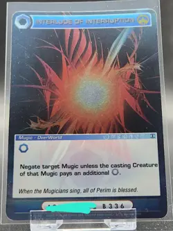 Chaotic Card : Interlude Of Interruption AU First Edition Rare Mugic - Image 1