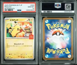 PSA 10 Pikachu 020/M-P McDonald’s Promo 2025 Japanese Pokemon Card GEM MINT - Image 4