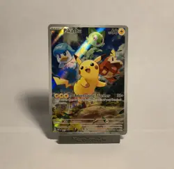 NM Pikachu 027 2023 Pokemon Card Scarlet And Violet Holo Promo - Image 1