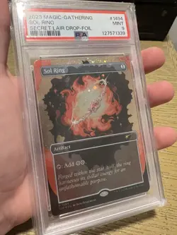 Sol Ring (1494) (Galaxy Foil) Secret Lair Drop Foil PSA 9 MINT MTG card - Image 1