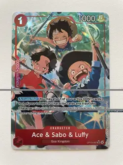 One Piece Card Game Ace & Sabo & Luffy (Alternate Art) OP13-007 SR English - Image 1