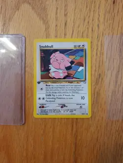 First 1st Edition Snubbull Neo Genesis Pokemon Card TCG 74/111 NM - Image 1