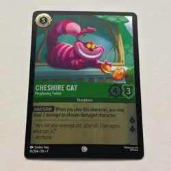 Cheshire Cat 91/204 Disney Lorcana Archazia's Island Common Cold Foil Card NM - Image 1