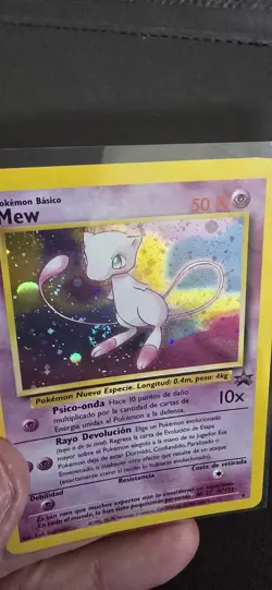 WOTC Mew #9 Vintage Black Star Promo Pokemon Card Spanish NM-LP - Image 2