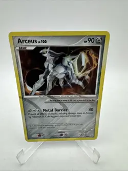 Arceus Lv. 100 AR9 Platinum Holo Rare Pokemon Card TCG LP - Image 1