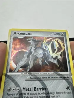 Arceus Lv. 100 AR9 Platinum Holo Rare Pokemon Card TCG LP - Image 2
