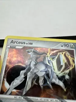 Arceus Lv. 100 AR9 Platinum Holo Rare Pokemon Card TCG LP - Image 3