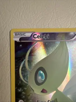 Pokemon TCG Mythical Celebi XY111 Full Art Black Star Holo Promo Card - Image 2