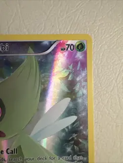 Pokemon TCG Mythical Celebi XY111 Full Art Black Star Holo Promo Card - Image 3